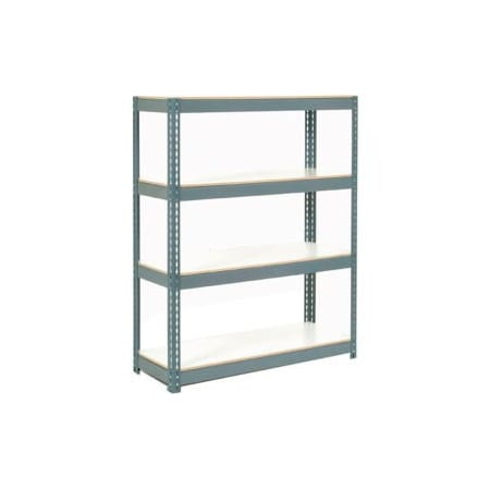 Global Equipment Extra Heavy Duty Shelving 48Wx12Dx84H 7 Shelves 1500 lbs. Cap. Per Shelf GRY 236764GY